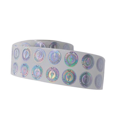 calidad  Custom Heat Sensitive Adhesive Laser Hologram Heat Transparent Film Label Sticker fábrica