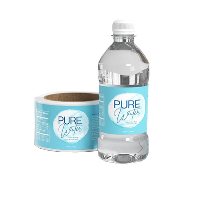 Factory Waterproof Water Bottle Labels Adhesive Juice Beverage Bottle Labels Printing Packaging Labels